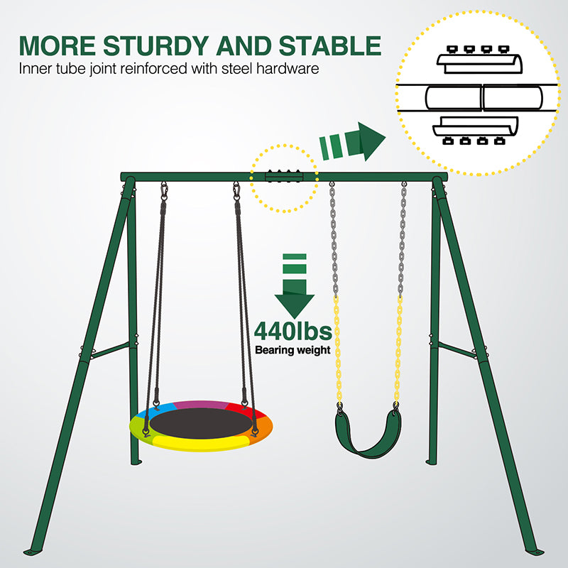 durable material for saucer swing