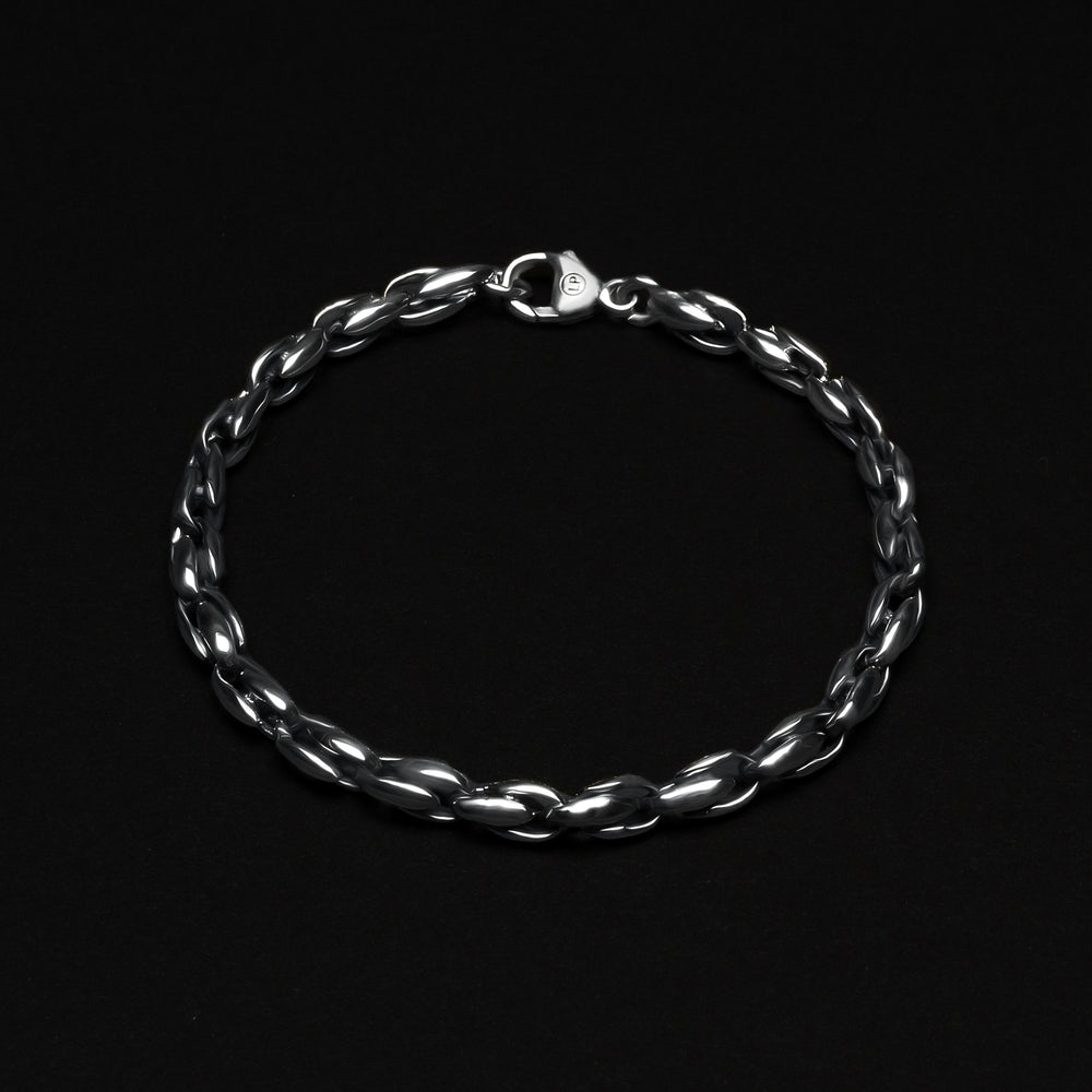 Box Chain Bracelet - Sterling Silver 4 mm XL