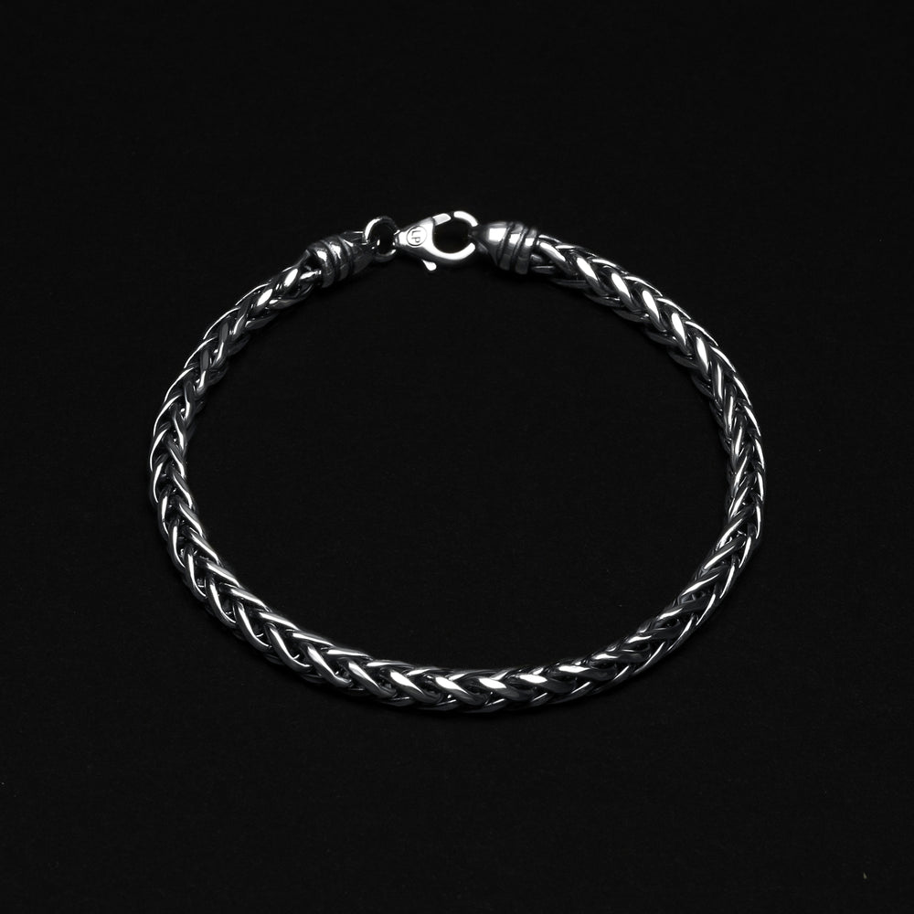 Box Chain Bracelet - Sterling Silver 4 mm XL