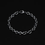 Heavy O Chain Bracelet - Sterling Silver 6 mm