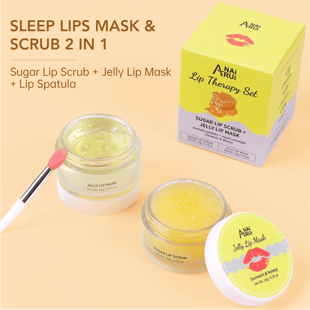 Turmeric honey lip sleeping mask for dead skin