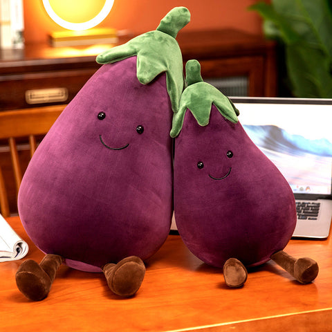 Eggplant Plush, Stuffed Eggplant, Stuffed Animal Eggplant | Plushies By Goodlifebean