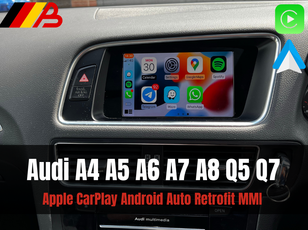  Wireless Apple CarPlay Android Auto Retrofit Kit for Audi A4 A5  Q5 B8 Without MMI 2010-2016, Carplay Module Receiver Box Support  Navigation, Maps, Music, Mirroring, Camera : Electronics