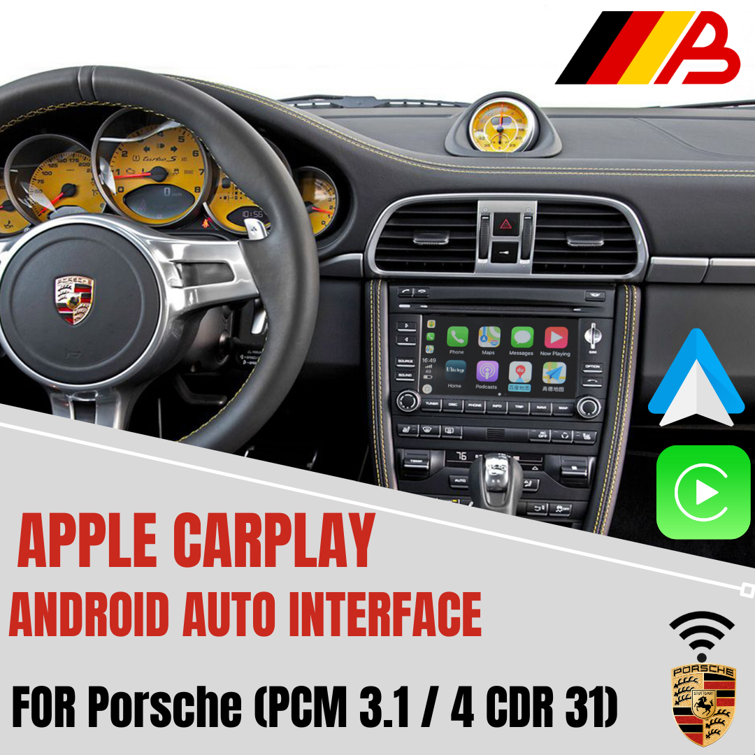 WIRELESS APPLE CARPLAY ANDROID AUTO INTERFACE FOR PORSCHE 911 (997) PCM 3.0