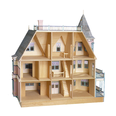 queen anne dollhouse kit