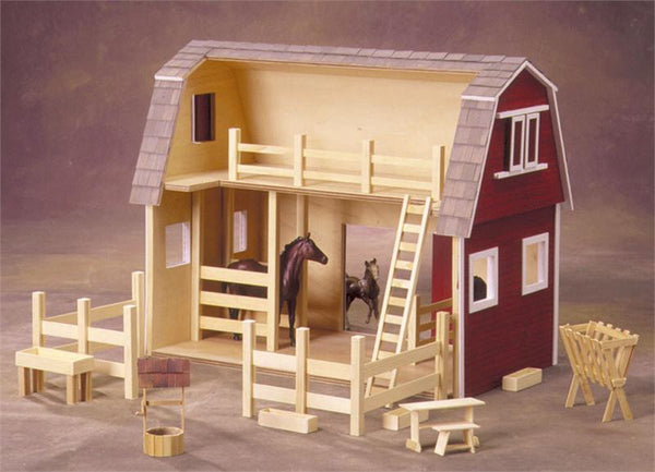 "Ruff 'n Rustic" All American Barn Dollhouse Kit – The 
