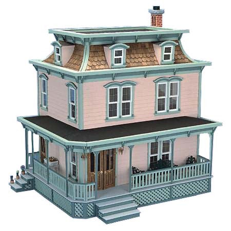 dollhouse kit lily kits garfield miniature doll overstock inch victorian