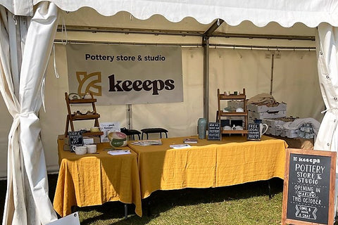 pottery stand at uk festival