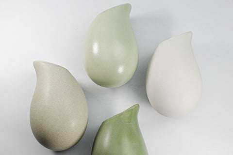 droplet handmade ceramic wall vases 