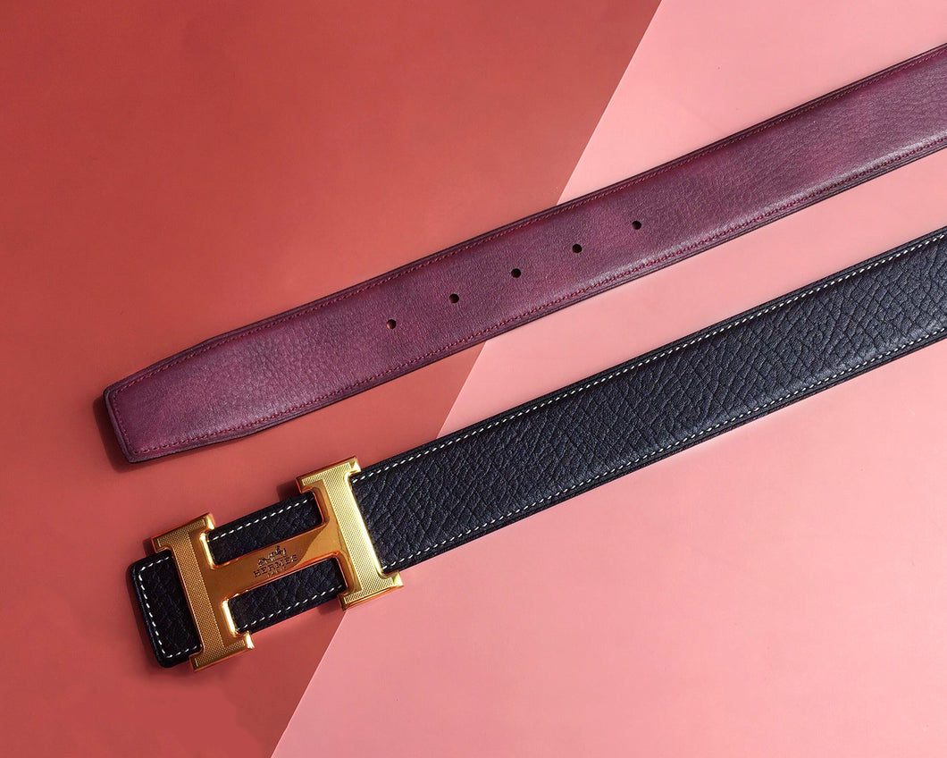 purple hermes belt