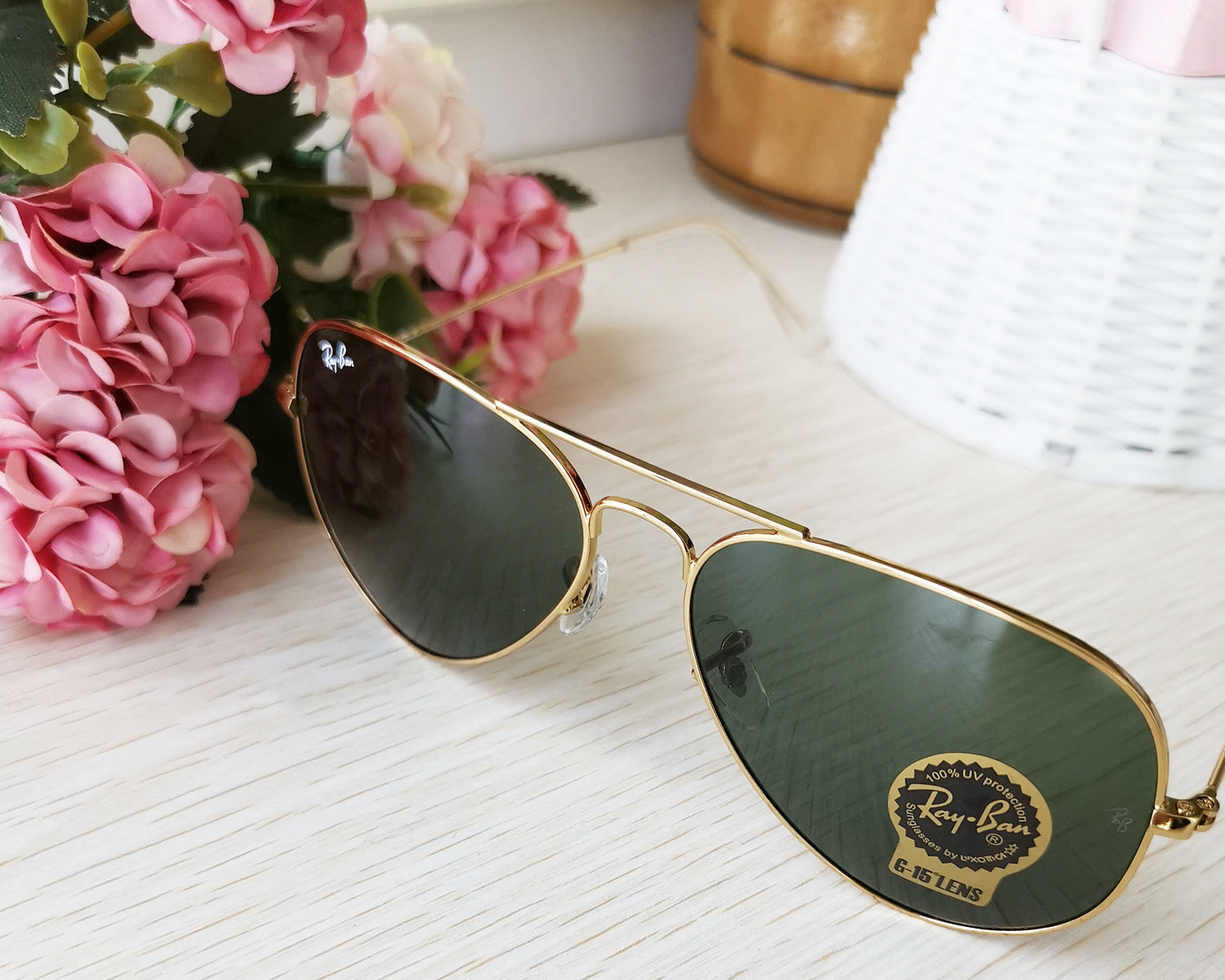 Ray Ban Rb3025 Aviator Classic L05 Gold Frame Green Classic G 15 Len Funnyshopper