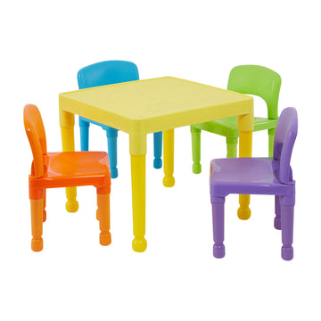 plastic table chair set price