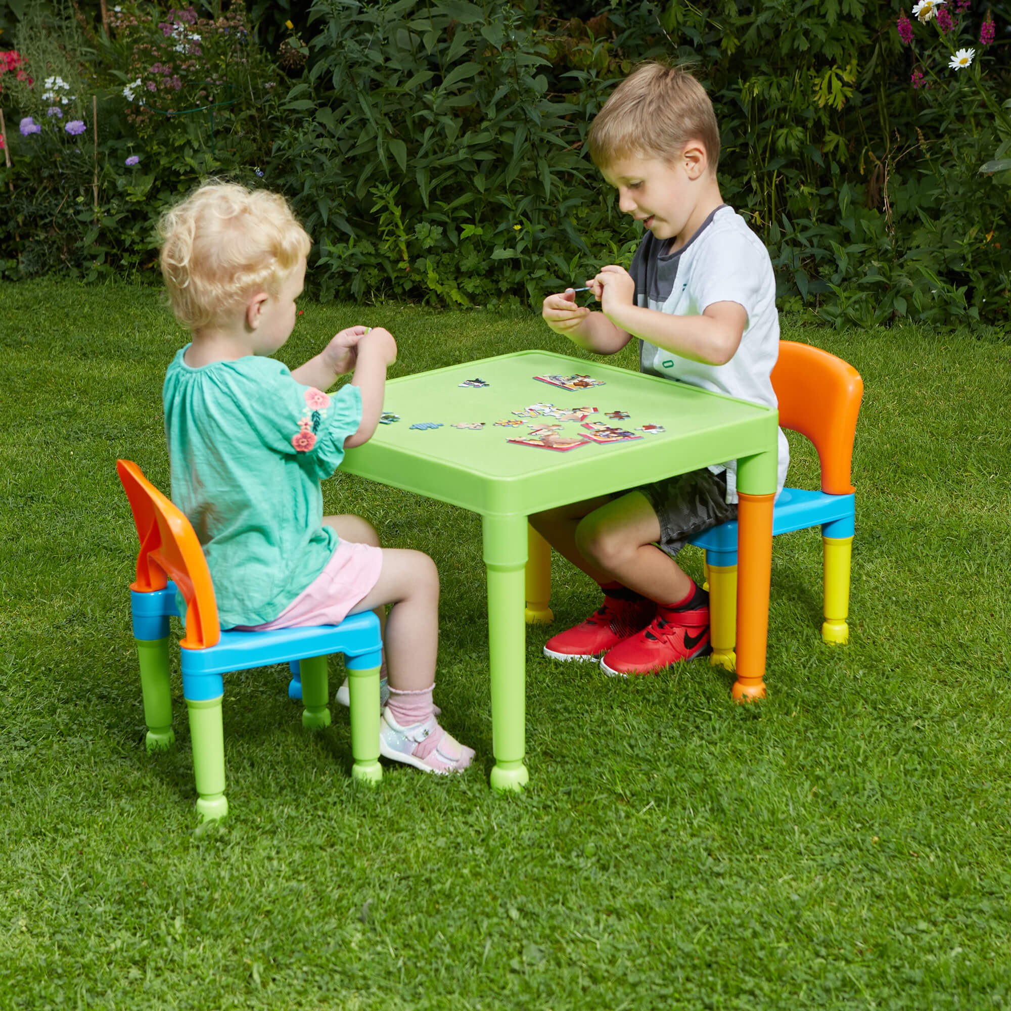 8809un Multi Coloured Table And 2 Chairs Outdoor Jigsaw Children 2 ?v=1679413860