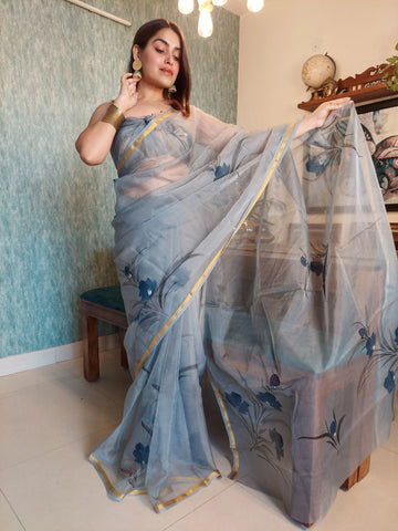 Organza Saree With Blouse