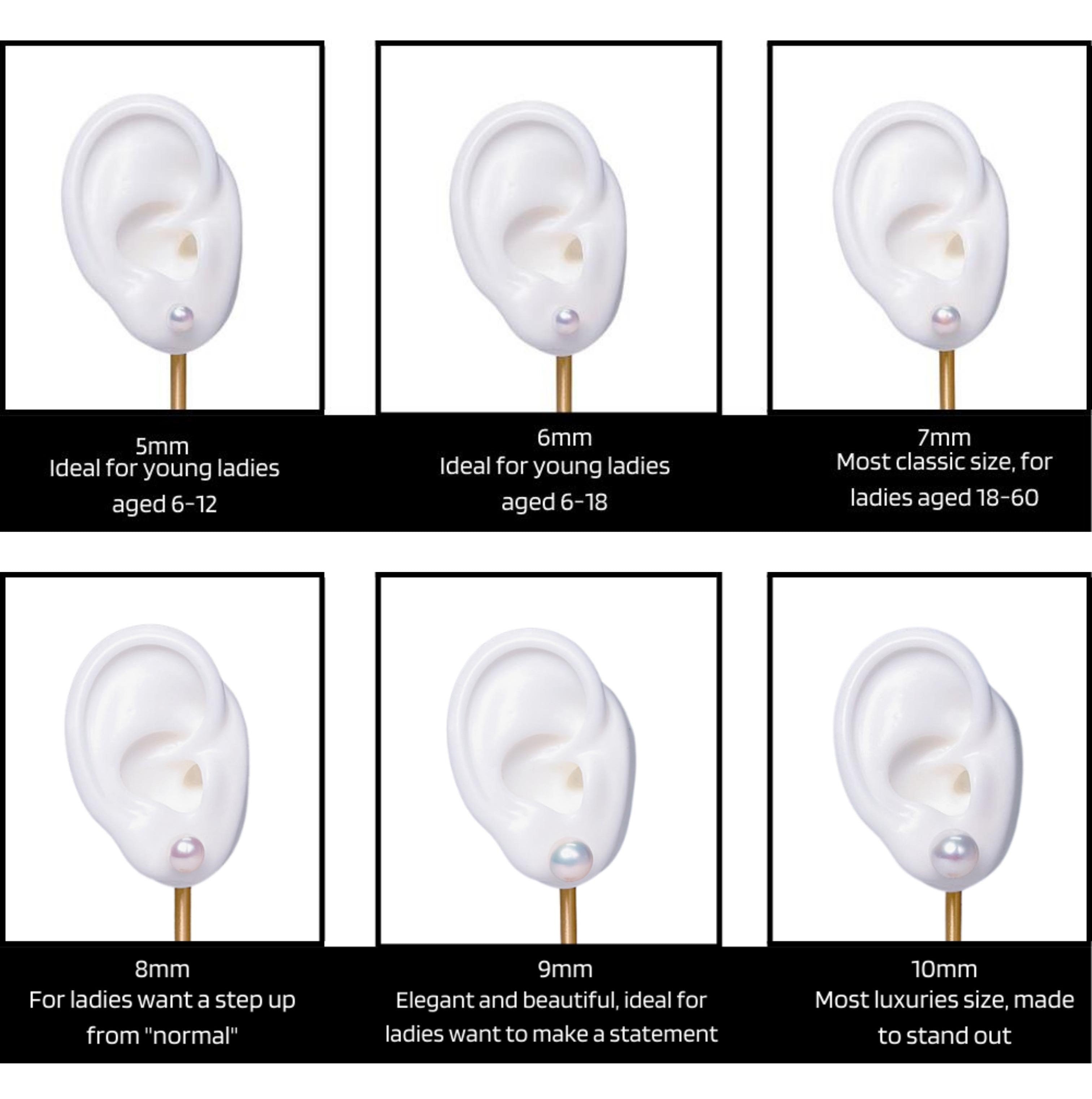 hoop earring size chart - Yahoo Search Results | Size chart, Earrings, Baby  earrings