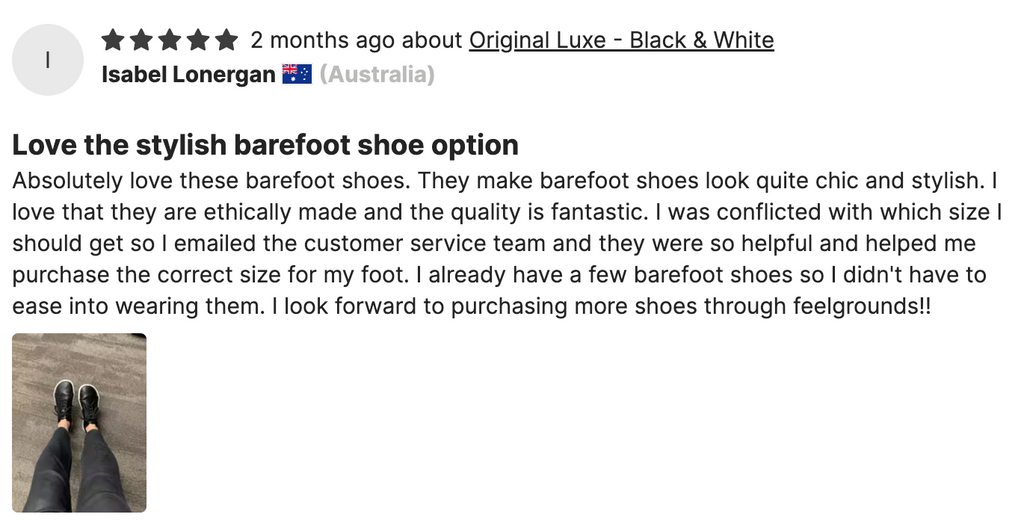 Customer Review of Feelgrounds barefoot shoes Original Luxe