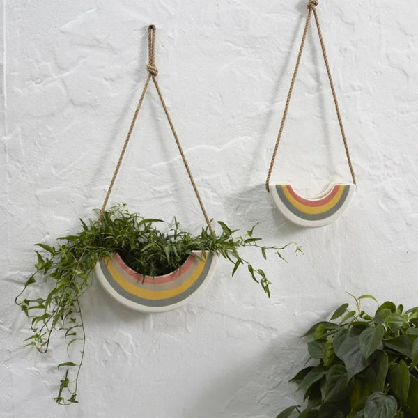 rainbow hanger planter product from succulent bar store
