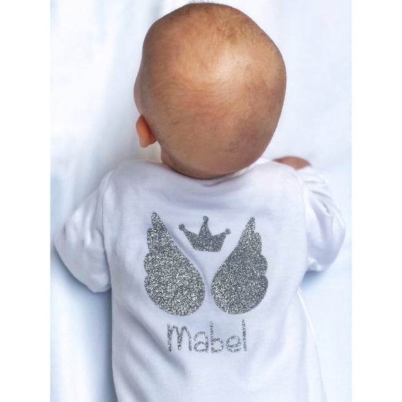 personalized baby sleepsuits