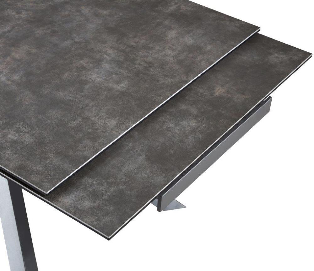 table ceramique extensible rectangulaire design grise - Souffle d'intérieur - Akante