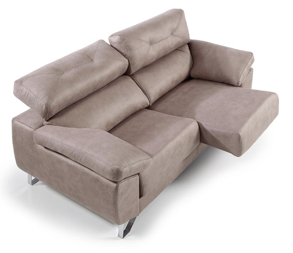 Canapé droit 3 places assises coulissantes en tissu - Souffle d'intérieur
