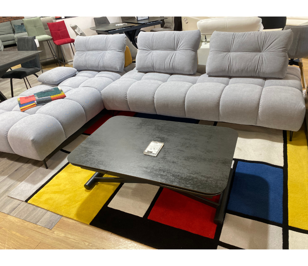 canapé d angle gris clair reversible design - Souffle d'interieur - Aerre italia