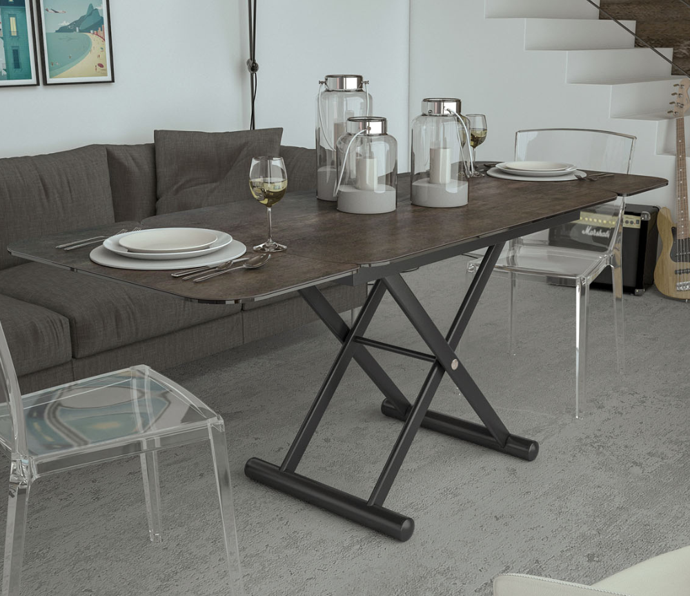 table basse relevable et extensible en céramique - Akante - Souffle d'intérieur