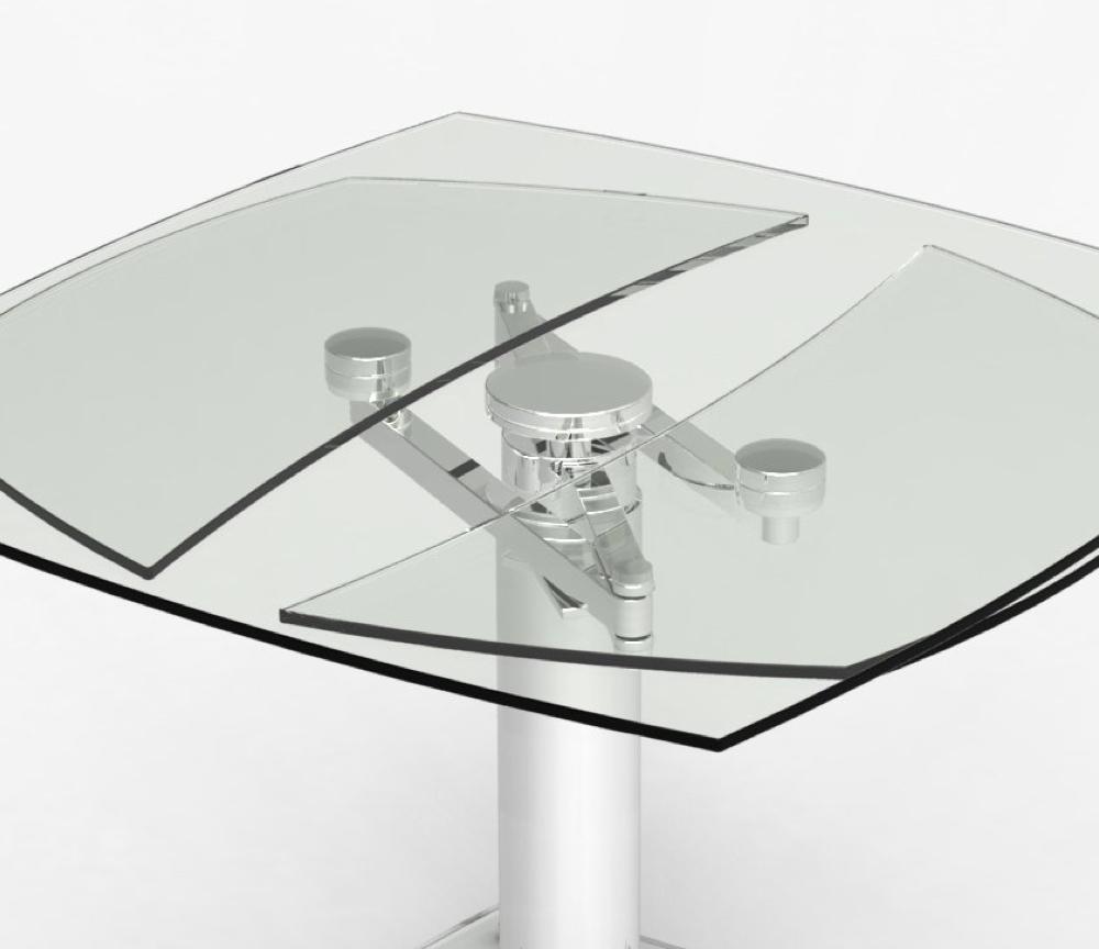 table en verre extensible design italien - Souffle d'intérieur