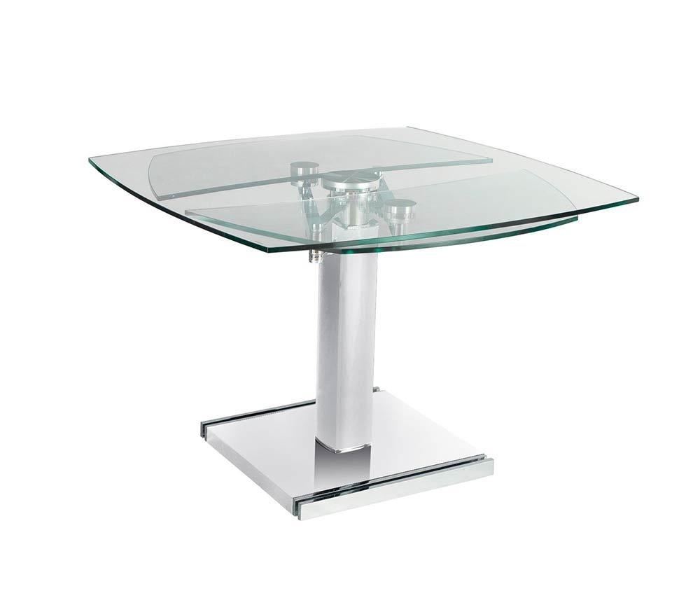 table en verre extensible de salle a manger design - Souffle d'intérieur