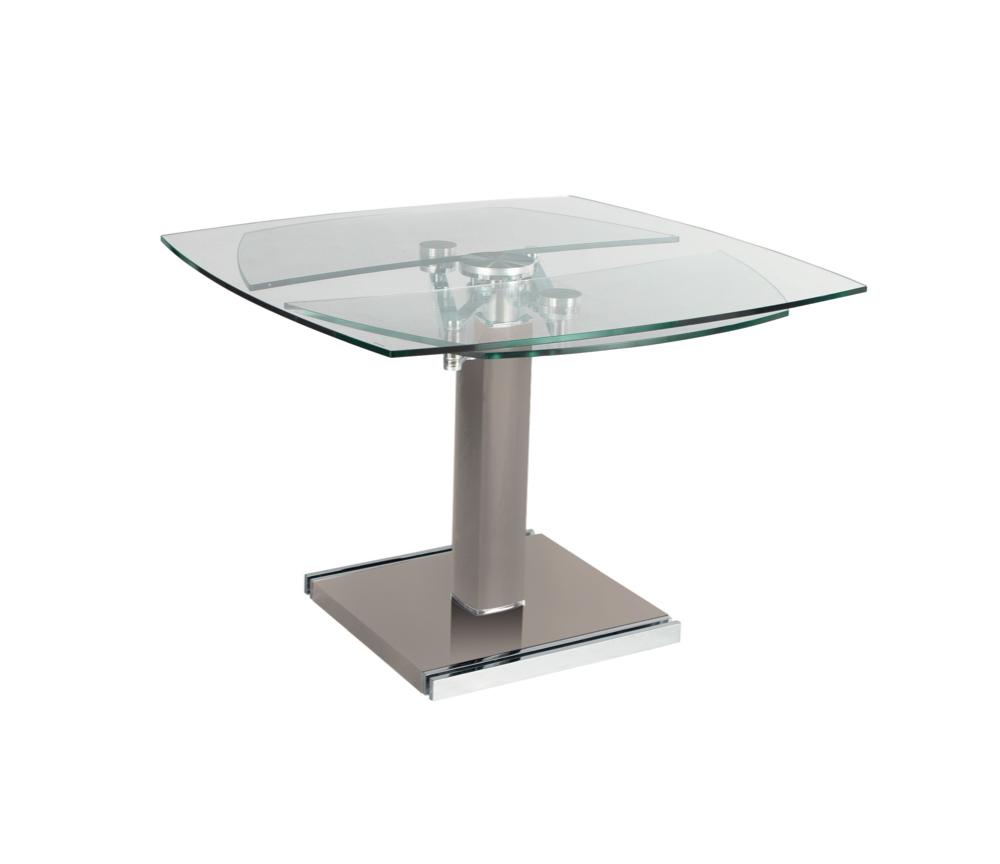 table en verre extensible design avec rallonges - Souffle d'intérieur