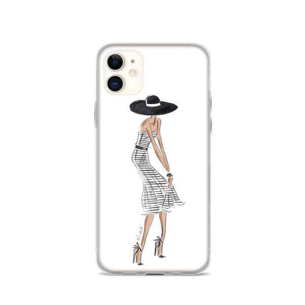 Stripe Dress iPhone Case (select skin tone)