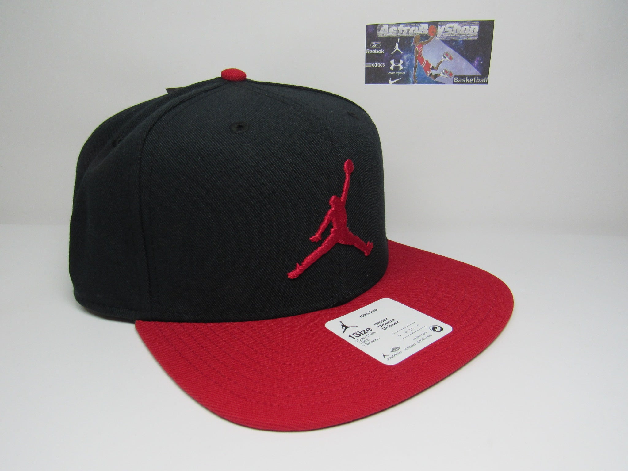 GORRA JORDAN JUMPMAN PRO BLACK RED PLANA ADULTO (2018) – ASTROBOYSHOP SNEAKER STORE