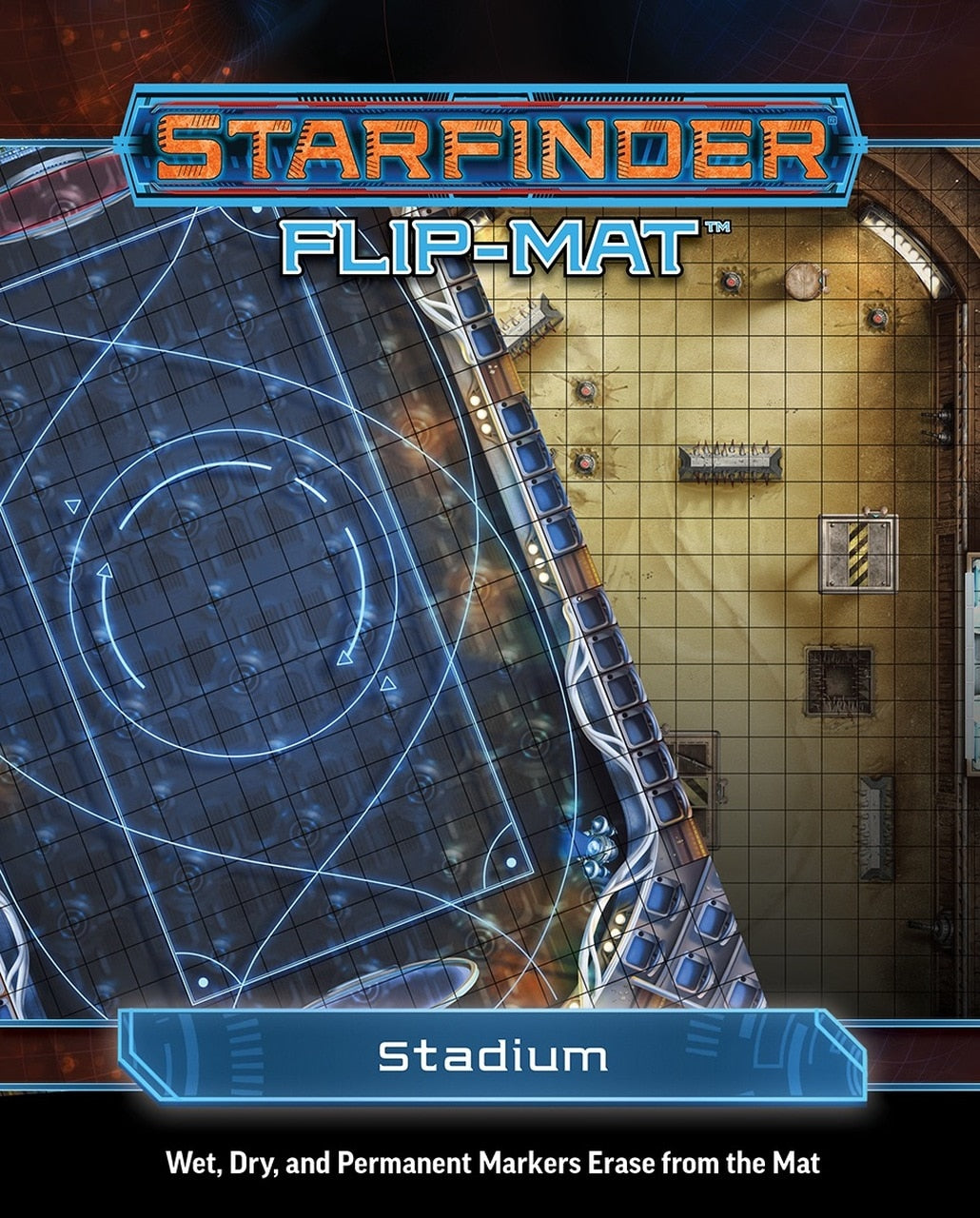 (BSG Certified USED) Starfinder: RPG - Flip-Mat: Stadium