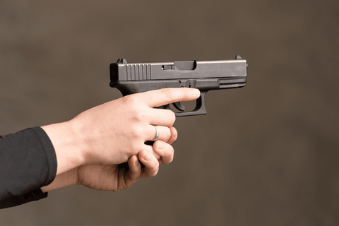 secure grip on handgun