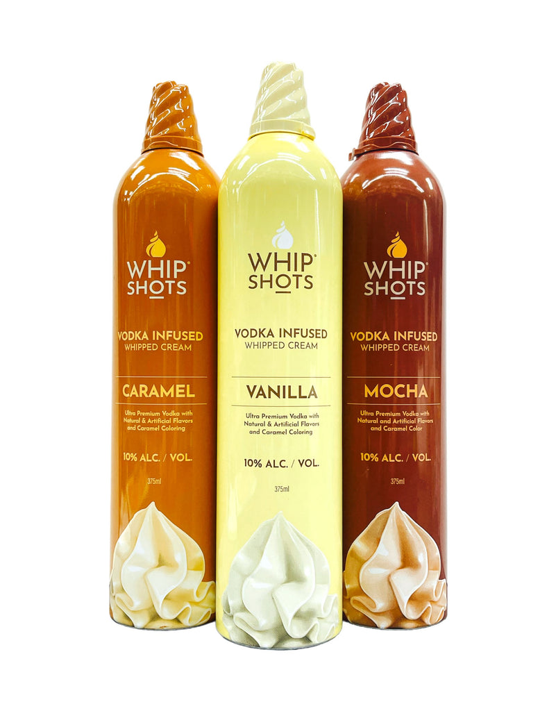 Whip Shots Vodka Infused Whipped Cream 50ML Bundle Set