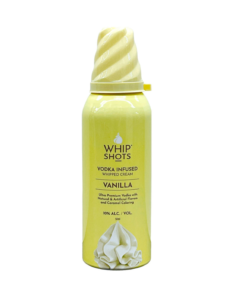 Whipshots Vanilla Vodka Infused Whipped Cream 200ml 10% ABV – BevMo!