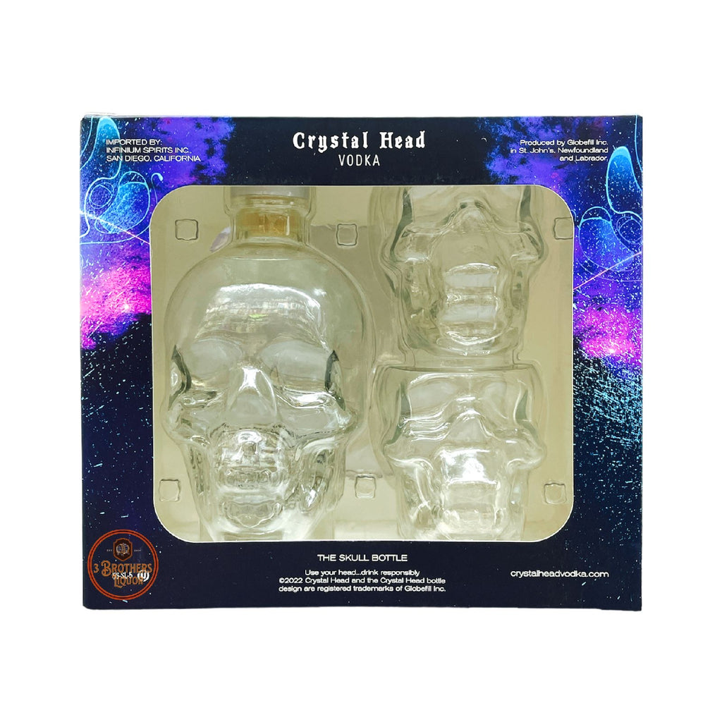 Crystal Head Skull Head Vodka Shot Glasses (4 Sets) – 3brothersliquor