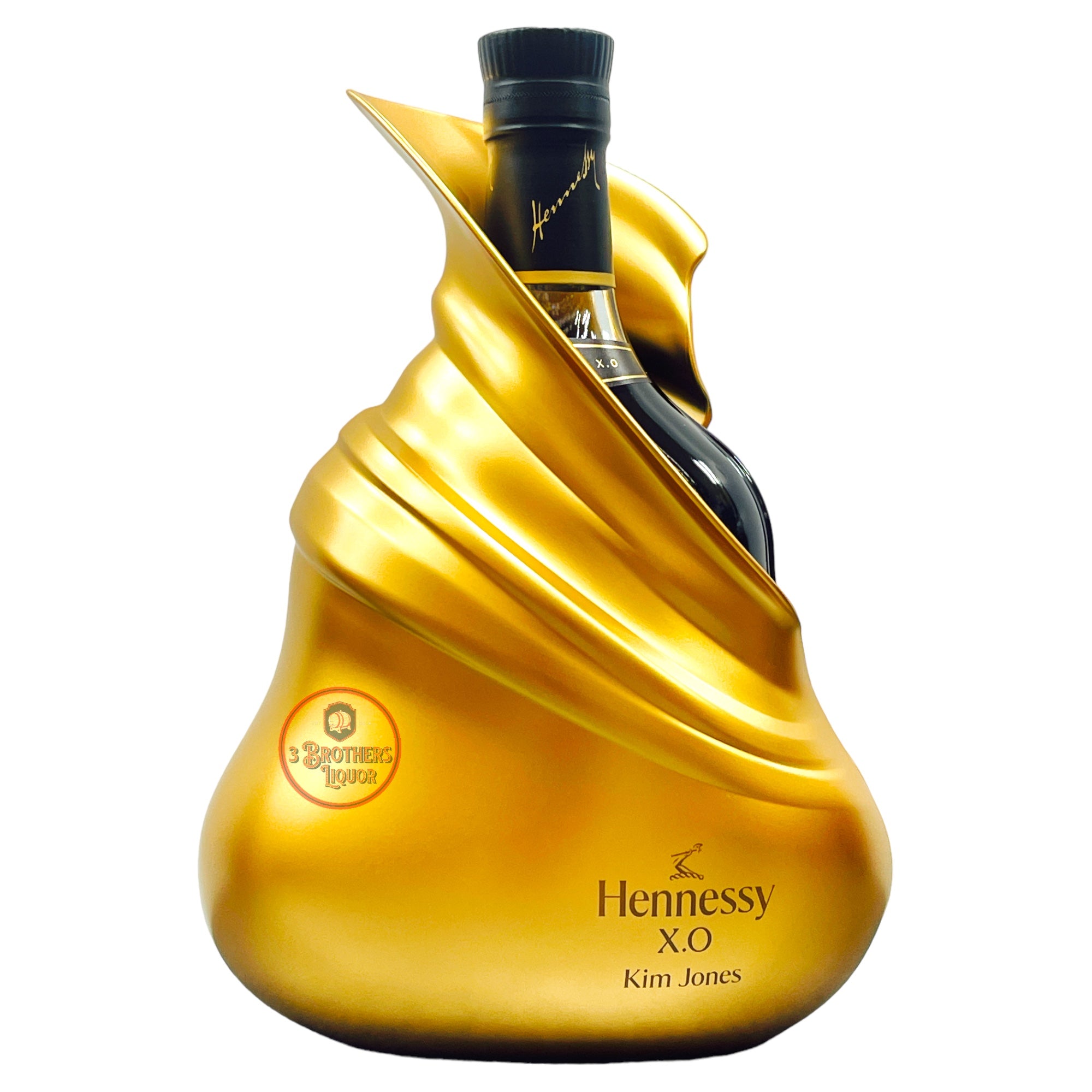 Hennessy X.O Cognac Kim Jones Gold Edition Bottle (2023 Limited Edition)