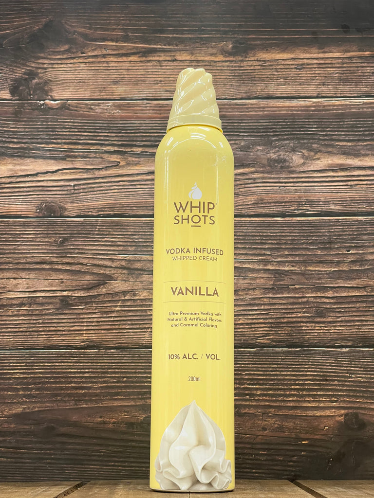 Whipshots Vanilla Vodka Infused Whipped Cream 200ml 10% ABV – BevMo!