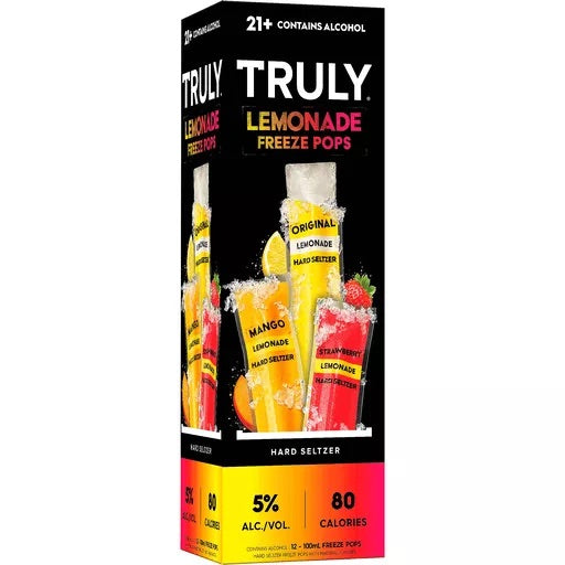 truly hard seltzer lemonade ze pops variety stores