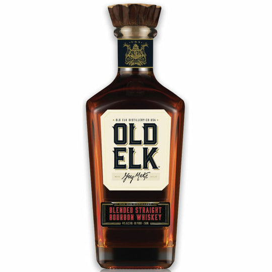 Old Elk Blended Straight Bourbon Whiskey W/ Custom Elk Pourer Gift Set ...