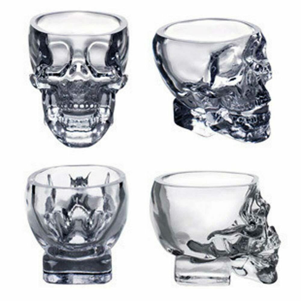 Crystal Head Coffret Cadeau Vodka avec 4 Verres a Shot 0.7 L : :  Epicerie