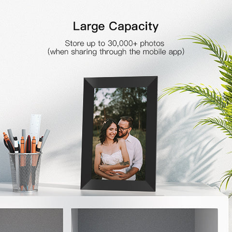 with extra large compacity, aeezo frame can store 30k photos