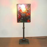 New Hand Made Painted Fused Glass Table Lamp Antique Style