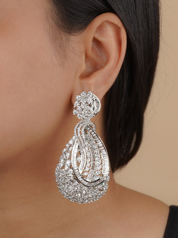 Buy American Diamond Earrings Design13 Imitation Jewellery Online – Nithilah