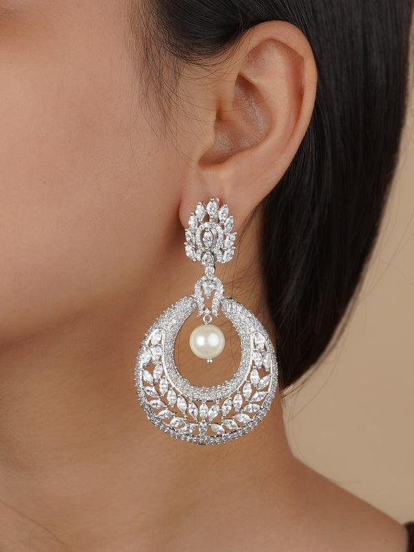 American Diamond Earrings 455345 – Vijay & Sons