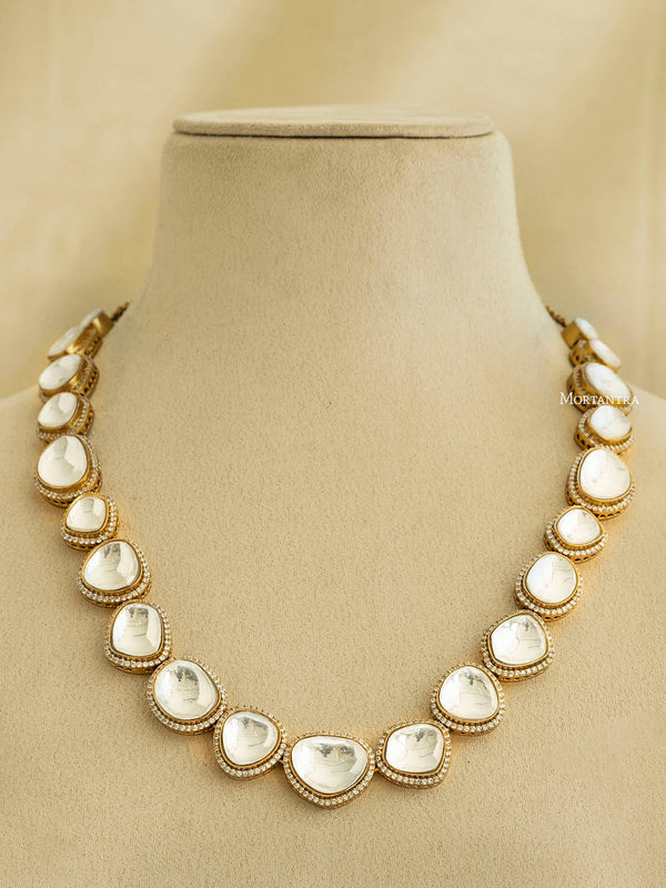 Faux Diamond Necklaces  Faux Diamond Jewellery Online – Mortantra