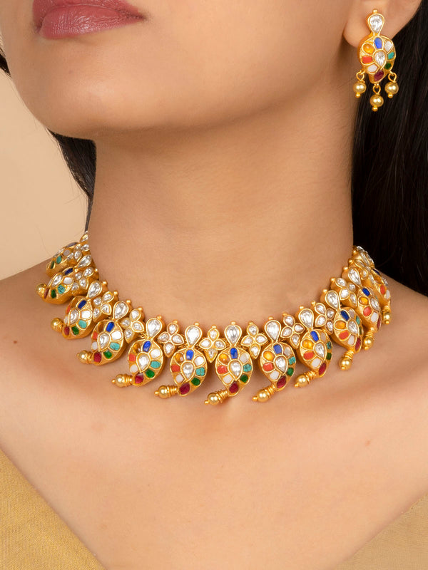 Buy Designer Chocker Necklace Set  Jewellery Sets Online – Mortantra