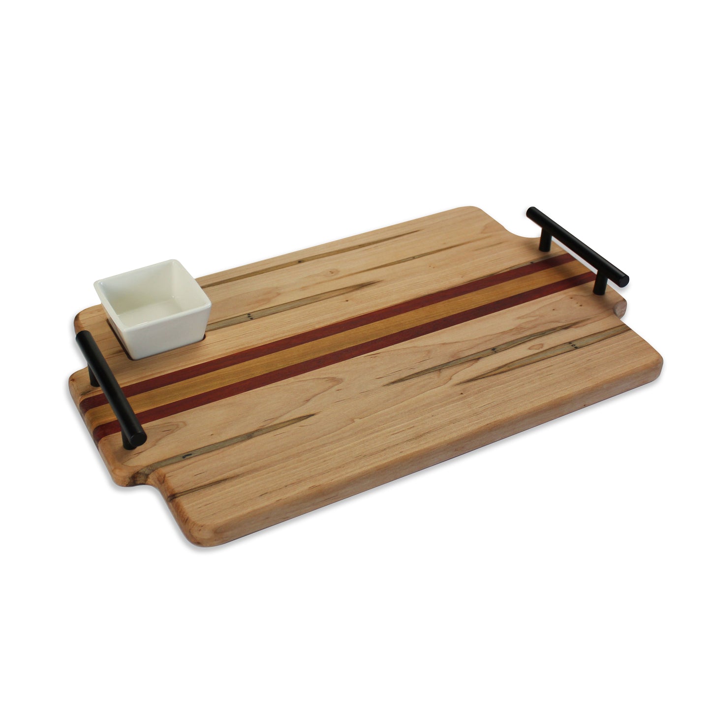Charcuterie Board with Handles and Dish
