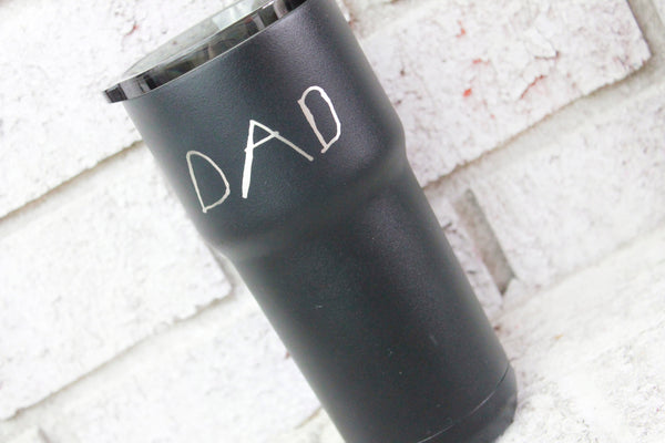 Tumbler for Men, 22 Oz Black on Black Personalized Tumbler, Gift for Him,  Bachelor, Groomsman Gift, Dad Gift, Graduation 