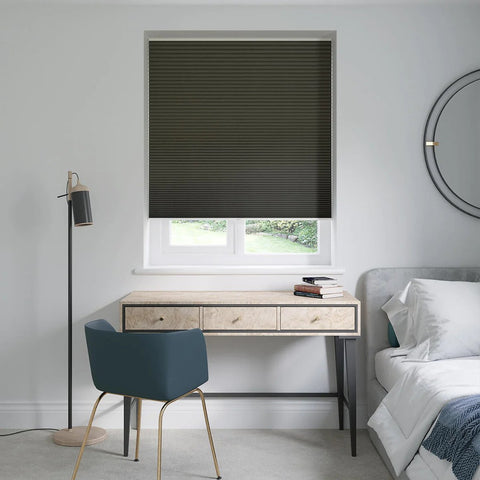 Budapest Charcoal Pleated Blinds